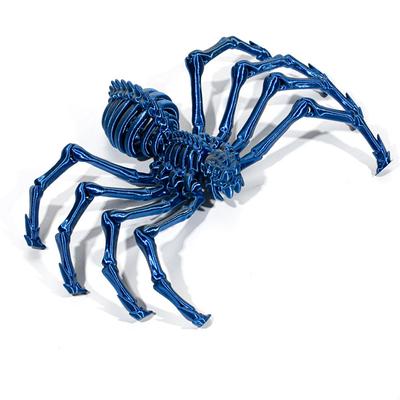 Halloween 3D Printed Poseable Spider Toy, Large Jointed Movable Spider Model, Retractable Articulated Animal Figure for Halloween Decor or Party Prank Prop