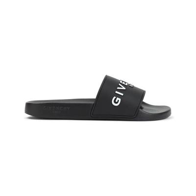 Slide Flat Sandals - Black - Givenchy Sandals