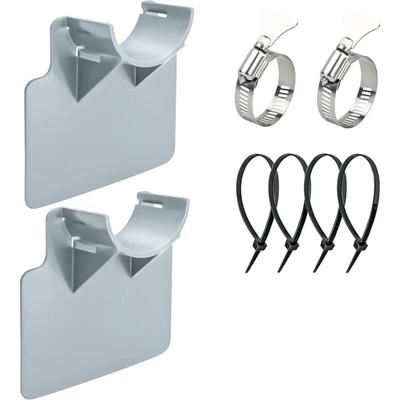 2 Pool-Schlauchhalter, für Rohre von 30 mm bis 38 mm, resistent gegen Brüche, Risse, Durchstiche, Image