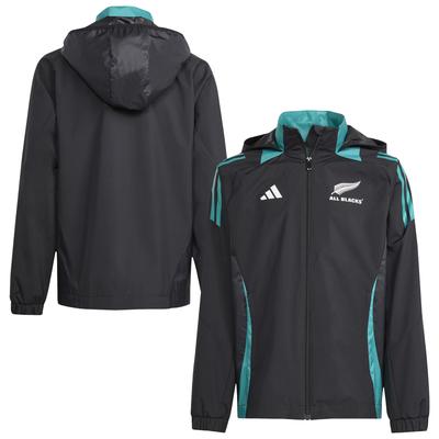 All Blacks adidas Training Allwetterjacke – Schwarz – Junior Image