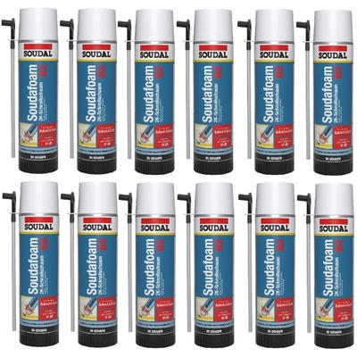 12x Soudal Soudafoam 2K B2 400ml Adapterschaum Zargenschaum Türenschaum PU-Schaum Image
