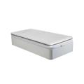 Set 90 x 190 cm Rete contenitore Bianco + Materasso schiuma sfoderabile sp. 10 cm - NASUS di DREAMEA