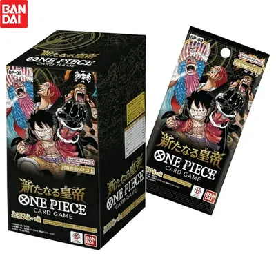 Bandai OP-09 Anime One Piece The New Emperor TCG Kartenspiel Booster Box – 6 Karten pro Packung Sammelkarte Image