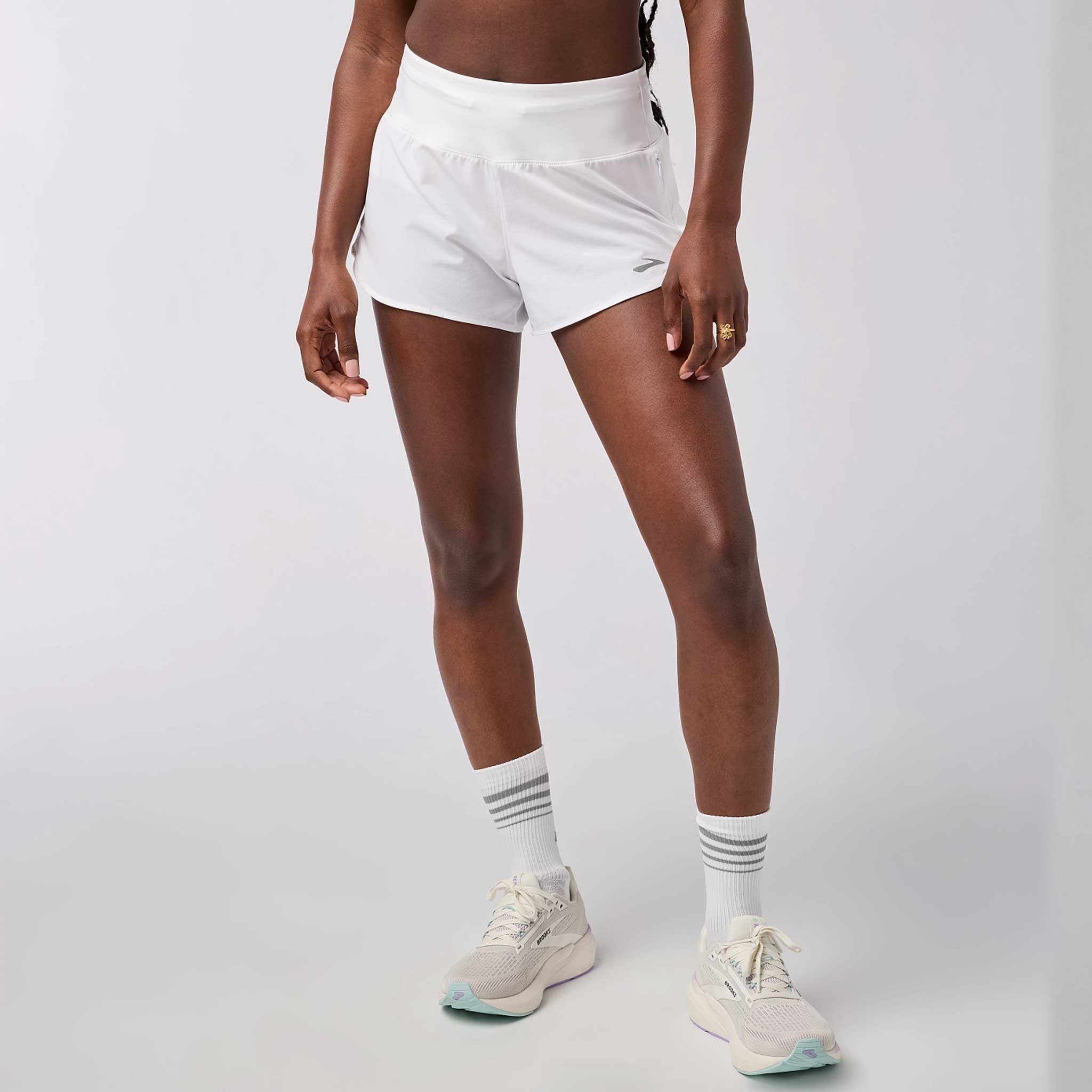 Brooks Chaser 3" Short 2.0 Women's Running Apparel White