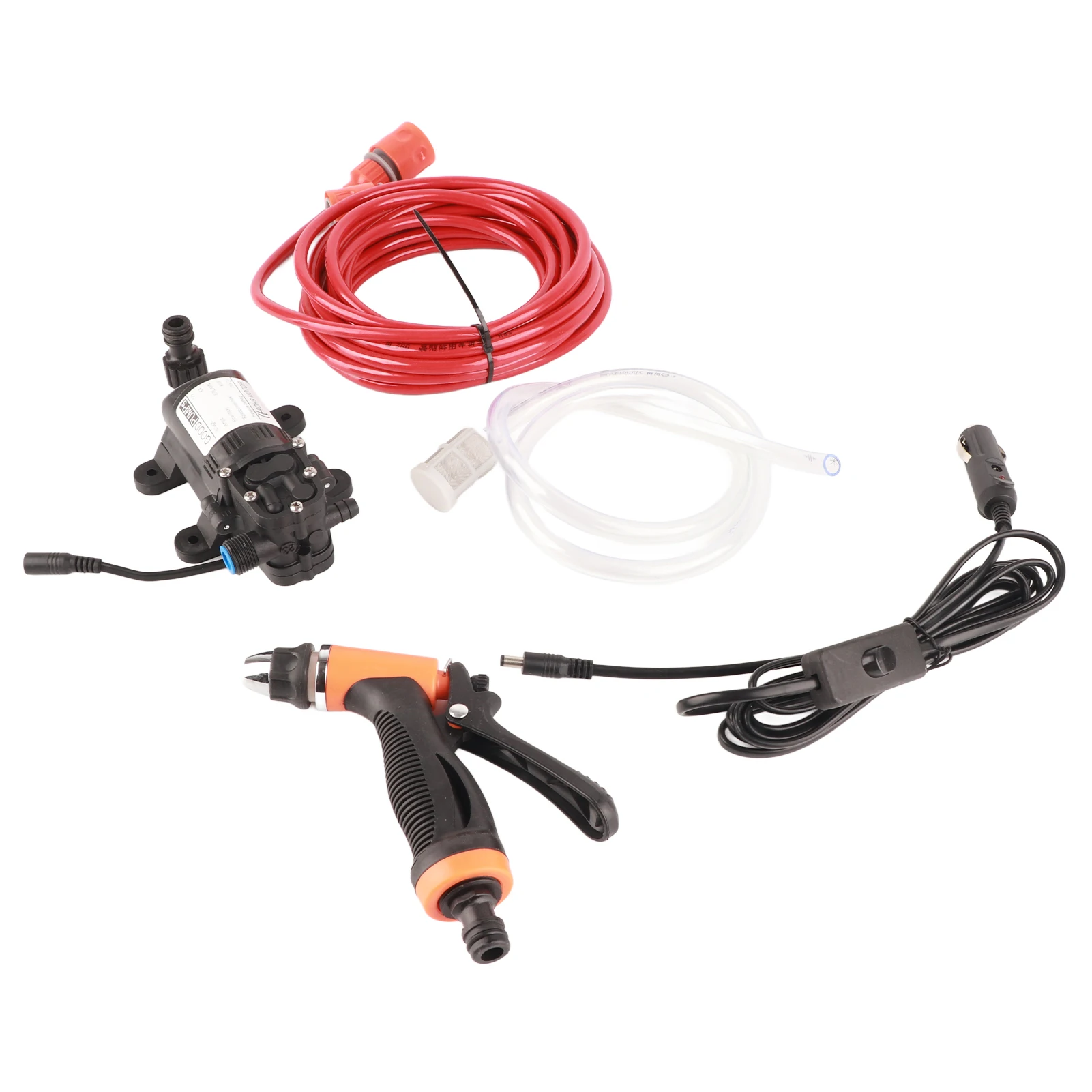 12V Hochdruck Elektrische Auto Waschmaschine Reinigung Maschine Wasserpumpe Trigger Spritzpistole Waschen Kit Image