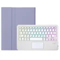 A0N13-AS Per Xiaomi Pad 7 / Pad 7 Pro Custodia in pelle + TPU per tablet con touchpad retroilluminato Tastiera compatibile Bluetooth - Viola