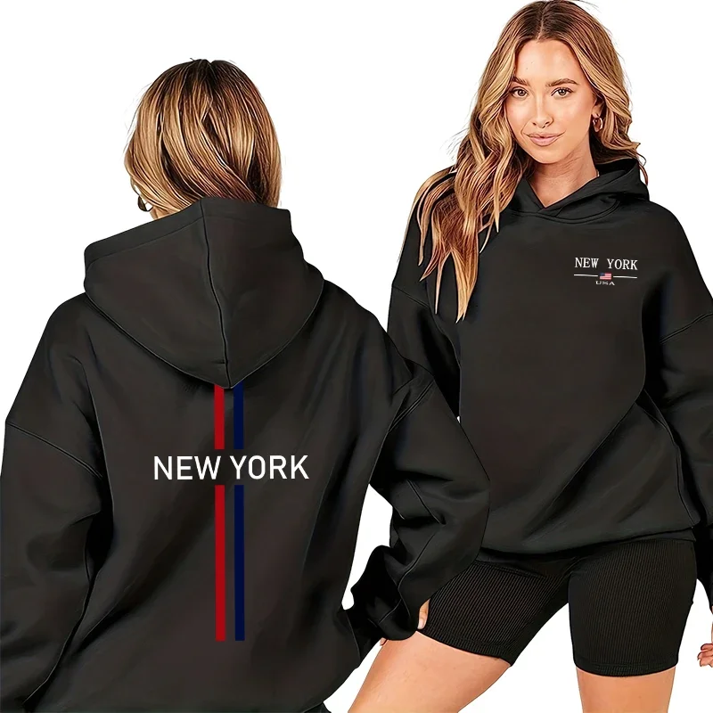 2025, heißer Verkauf, Damen-Kapuzenpullover, hochwertig, urban, lässig, modisch, Kapuzenpullover, Damen, täglich, Zuhause, Outdoor, Komfort, lockerer Pullover Image