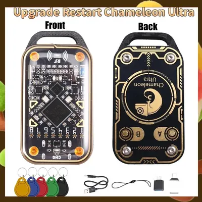 Chameleon Ultra Upgrade Smart Card Emulator 125K 13.56Mhz RFID Smart Chip Reader+5XCUID Keychain Card Decode Duplicator-Retail