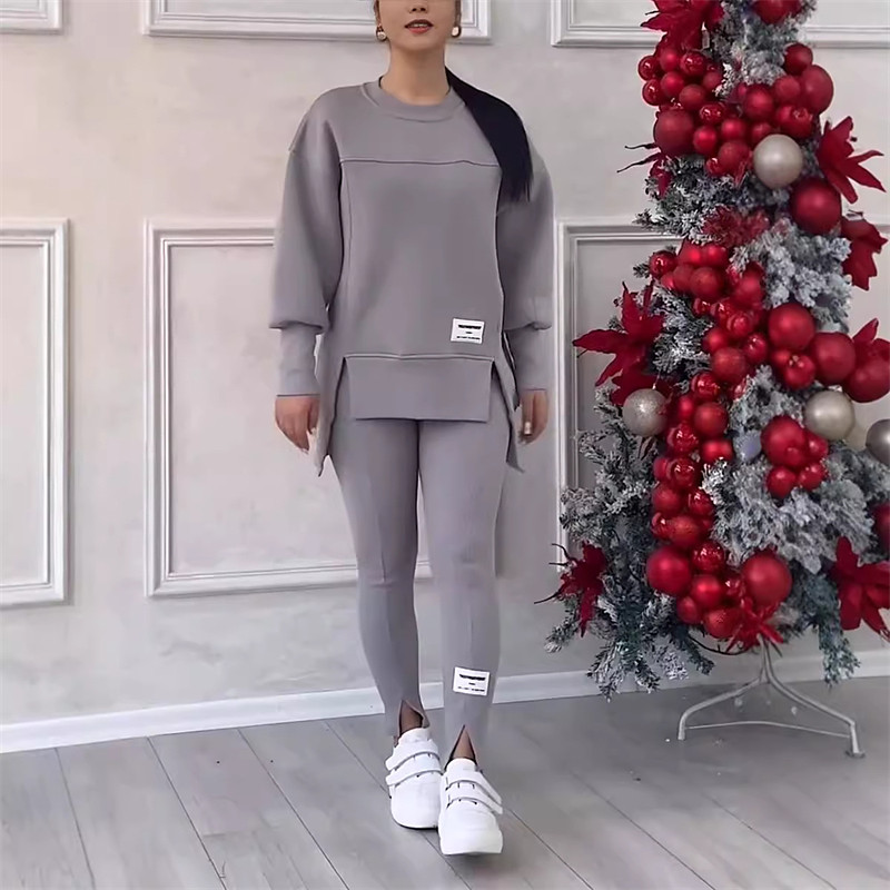 Women's Tracksuit Sweatsuit Activewear Set Pocket Solid Colored Clothing Suit Fall Winter Black Blue Gym Workout Sports Thermal Warm Windproof Soft Long Sleeve Sport Activewear Micro-elastic Regular