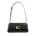 Coach Crossbody Bags - Refined Calf Leather Jet Shoulder Bag - Gr. unisize - in Schwarz - für Damen - aus Leder & Mikrofaser & Kalbsleder & Leder