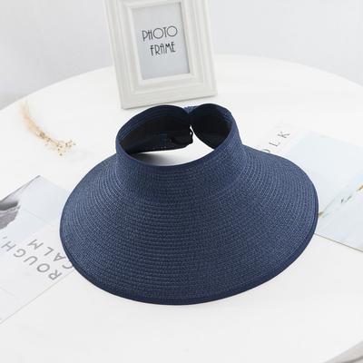 14 Colors Summer Folding Empty Top Hat Straw Hat Sun Hat Beach Hat Sunshade Sun Hat Panama Women's Men's Straw Hat