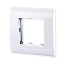 METZ CONNECT Rahmen 80x80 mm für 45x45 mm weiß Image