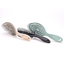 1 x Haarbürste Komfort, ergonomisch, Farbe zufällig