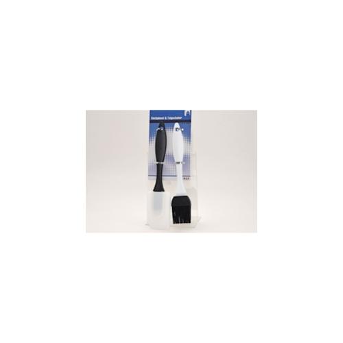 Backpinsel Teigschaber, 20-22cm, schwarz/ weiß - Sonderpreis -