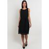 Chiffonkleid SEIDEL MODEN, Damen, Gr. 34, N-Gr, schwarz, Web, Obermaterial: 100% Polyester. Futter: 95% Viskose, 5% Elasthan, unifarben, casual, normal knielang, Rundhals, Kleider, mit Stoffgürtel, MADE IN GERMANY