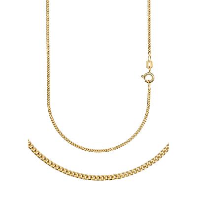 Collierkettchen FIRETTI "Schmuck Geschenk Gold 333 oder 585 Halskette Panzerkette diamantiert" Gr. 38, gold (gelbgoldfarben), Halsketten, Damen, 38, Gelbgold 333, B: 1,7mm, Made in Germany, B:1,7mm Image