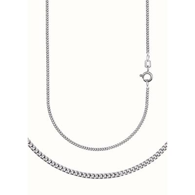 Collierkettchen FIRETTI "Schmuck Geschenk Silber 925 Halskette Panzerkette diamantiert" Gr. 36, silber (silberfarben), Halsketten, Damen, 36, Silber 925 (Sterlingsilber), B: 2mm, Made in Germany, B:2mm Image