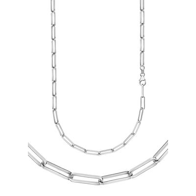 Collierkettchen FIRETTI "Schmuck Geschenk Silber 925 Armband Kette Ankerkette weit" Gr. 21, silber (silberfarben), Halsketten, Damen, 21, Silber 925 (Sterlingsilber), B: 3mm, Made in Germany, B:3mm Image