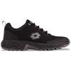 Sneaker LOTTO, Gr. 49, schwarz (schwarz, grau), Synthetik, Kunstfaser, mehrfarbig, sportlich, Schuhe, - mit Laceloops & Metalhoos