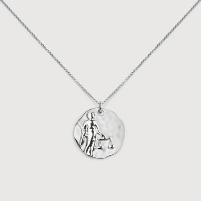 Sterling Silver Libra Zodiac Chain Necklace