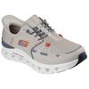 Slip-On Sneaker SKECHERS "GLIDE-STEP PRO", Herren, Gr. 43, grau (taupe, orange), Textil, sportlich, Schuhe, Laufschuh, Trainingsschuh mit flexibler Traktionslaufsohle