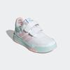 Klettschuh ADIDAS SPORTSWEAR "TENSAUR HOOK AND LOOP", Gr. 31, cloud weiß, clear pink, semi flash aqua, Synthetik, Textil, sportlich, Schuhe