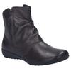 Stiefelette JOSEF SEIBEL "Naly 24", Damen, Gr. 41, braun (dunkelbraun), Leder, casual, Schuhe, Reißverschluss Stiefel, Winterstiefelette mit zwei Reißverschlüssen