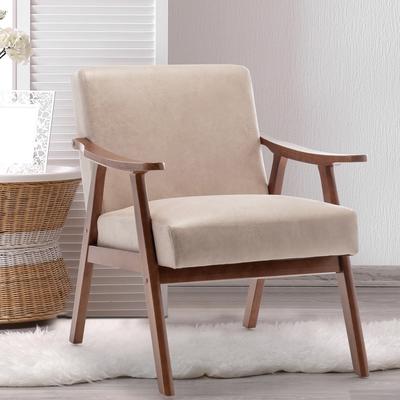 Living Room Solid Wood Accent Chair Wingback Chair