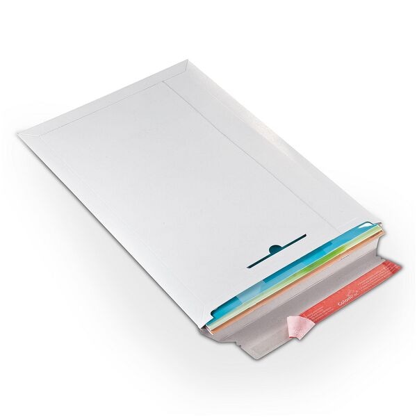 Colompac 20 Kartonversandtaschen DIN A3 ohne Fenster weiß, 32x45.5 cm