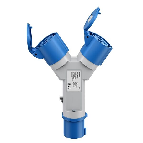 goobay Campingadapter 2-fach CEE-Verteiler, 21.57x16.88 cm Image