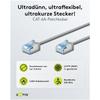 goobay Netzwerkkabel RJ-45 Cat.6a 3.0 m grau grau