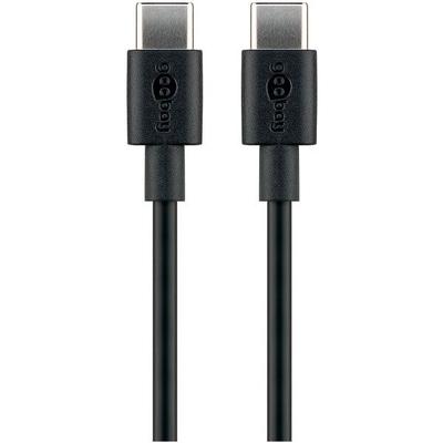 goobay USB-Kabel Anschlusskabel USB C 2.0 schwarz 1.0 m Image