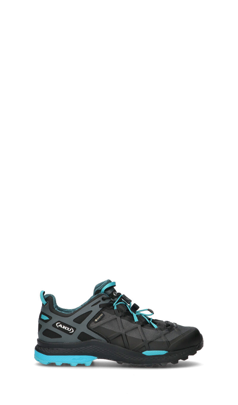 AKU Scarpa trekking uomo nera/celeste in gore-tex