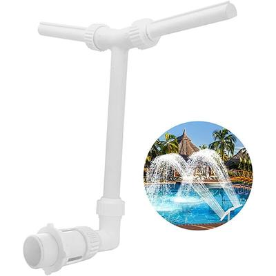 Sjqka - Doppelstrahl-Wasserbrunnen, einstellbarer Sprinklerbrunnen, kompatibel mit Image