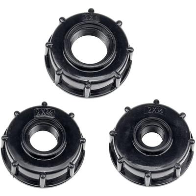 3 Stück IBC-Tankadapter, Kunststoff-Ablaufwassertankdeckel-Adapter, S60x6 IBC-Adapteranschlüsse 1/2 Image