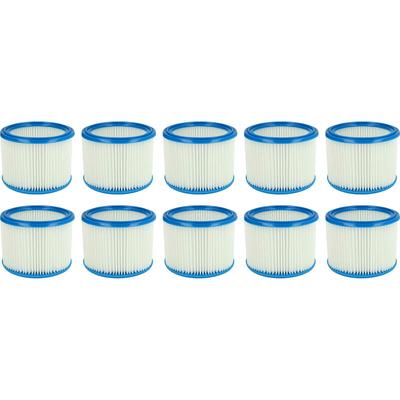 Vhbw - Filterset 10x Faltenfilter kompatibel mit Protool Festool vcp 10 e, vcp 250 e, vcp 260 eh Image