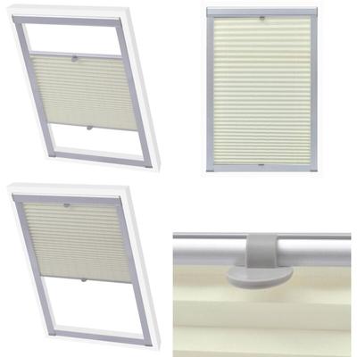 Plissee Creme U08/808 - Velux Rollo - Rollos Für Dachfenster - Plissee - Sonnenschutz Image