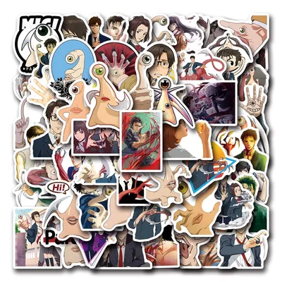 10/30/55PCS Cartoon Parasyte Aufkleber Anime Aufkleber Spielzeug DIY Notebook Motorrad Telefon Fahrrad Skateboard Coole Graffiti abziehbilder Image