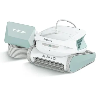 Poolmate Hydro 4 SE Corded Robotic Pool Cleaner, 150W 180μm Class Basket Filter Pool Vacuum with Climbing Walls & Floors