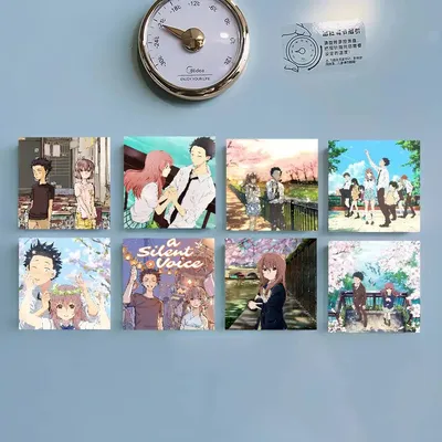 Anime A S-Silent Voice Personalisierter Magnet Zeichentrickfigur Magnet Kreative Kühlschrank Dekoration Fans Sammlung Geschenke Image