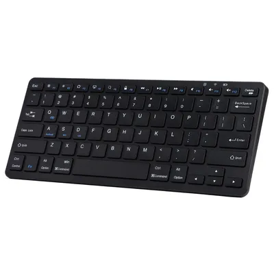 Ultra-thin Bluetooth Keyboard, Rechargeable Wireless Keyboard for iPad Pro Mini Air Tablet, iPhone, Samsung, Android Smartphone
