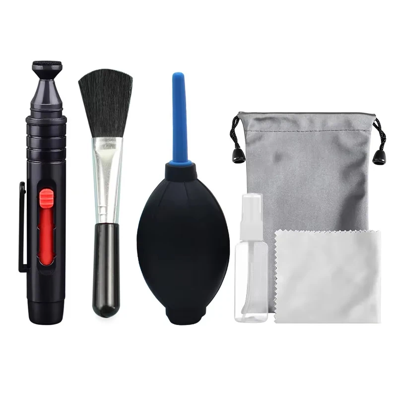 6-teiliges Set DSLR-Objektiv-Kamera-Reinigungsset, Digitalkamera-Sensor-Reinigungsset, SLR-DV-Kameras, sauberes Set für Sony Fujifilm Nikon Canon