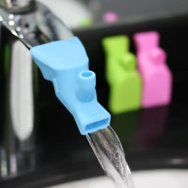 5pcs Silicone Faucet Extender For Kids Water Saving Extension Tap Filter Nozzle Adapter Bathroom Kitchen Sink Spray Kitchen Tool