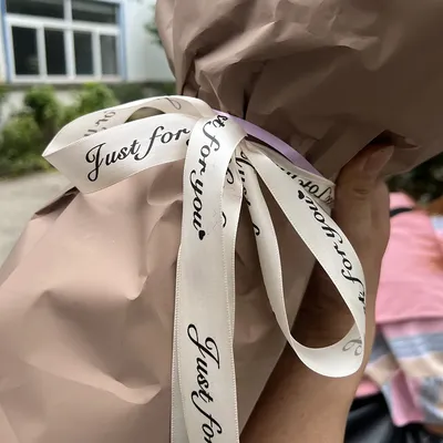 Flowers Satin Fruit Packaging Ribbons Personalized Printed Logos Holiday Decorations Weddings Birthdays Colorful ribbons