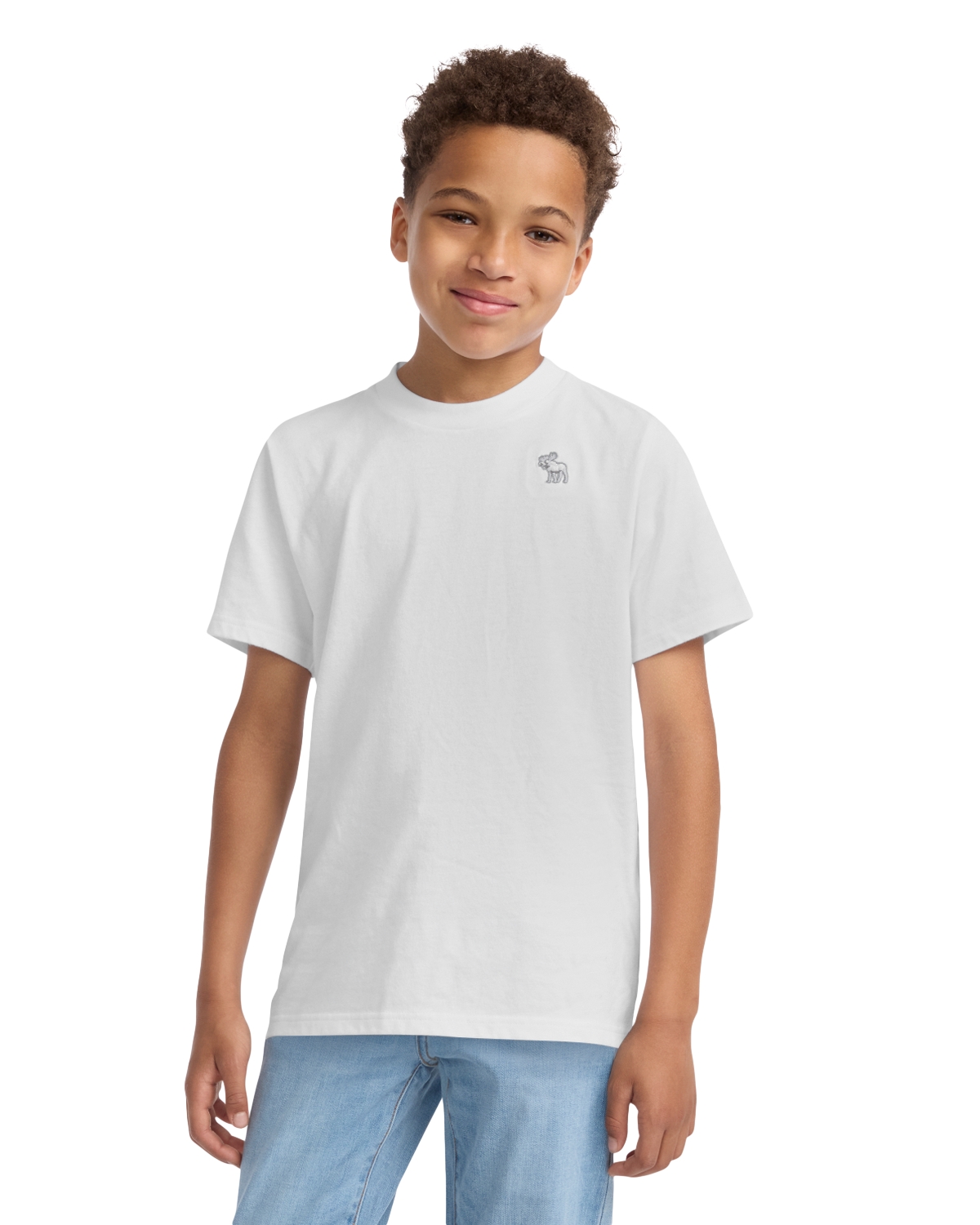 abercrombie kids Boys' Essential Tee - Little Kid, Big Kid - Bright White