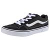 Sneaker VANS "CALDRONE", Gr. 38,5, schwarz, Leder, sportlich, Schuhe, mit kontrastfarbenem Logobadge an der Ferse