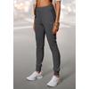 Loungepants FRENCH CONNECTION, Damen, Gr. 44/46, N-Gr, grau (anthrazit meliert), Obermaterial: 70% Viskose, 25% Polyamid, 5% Elasthan, unifarben, bestickt, modisch, figurbetont lang, Hosen, schmale sportive Form, weich fließend