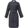Bademantel TOM TAILOR HOME "Kimono COLOR BATH" Gr. XL, grau (anthrazit), XL, Frottier, Hausmäntel