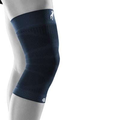 Kniebandage BAUERFEIND "Sports Compression Knee Support", Herren, Gr. XL, blau (navy), Obermaterial: 57% Baumwolle, 41% Polyester, 2% Elasthan, Bandagen, mit Kompression Image