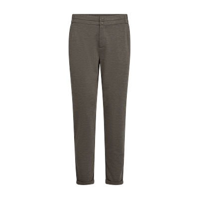Stoffhose FREEQUENT "FQNANNI-ANKLE", Damen, Gr. M, N-Gr, morel melange, Web, Obermaterial: 73% Polyester, 24% Viskose, 3% Elasthan, casual, bequem 7/8-Länge, Hosen, knöchellänge und mit 2-Knopf-Verschluss Image